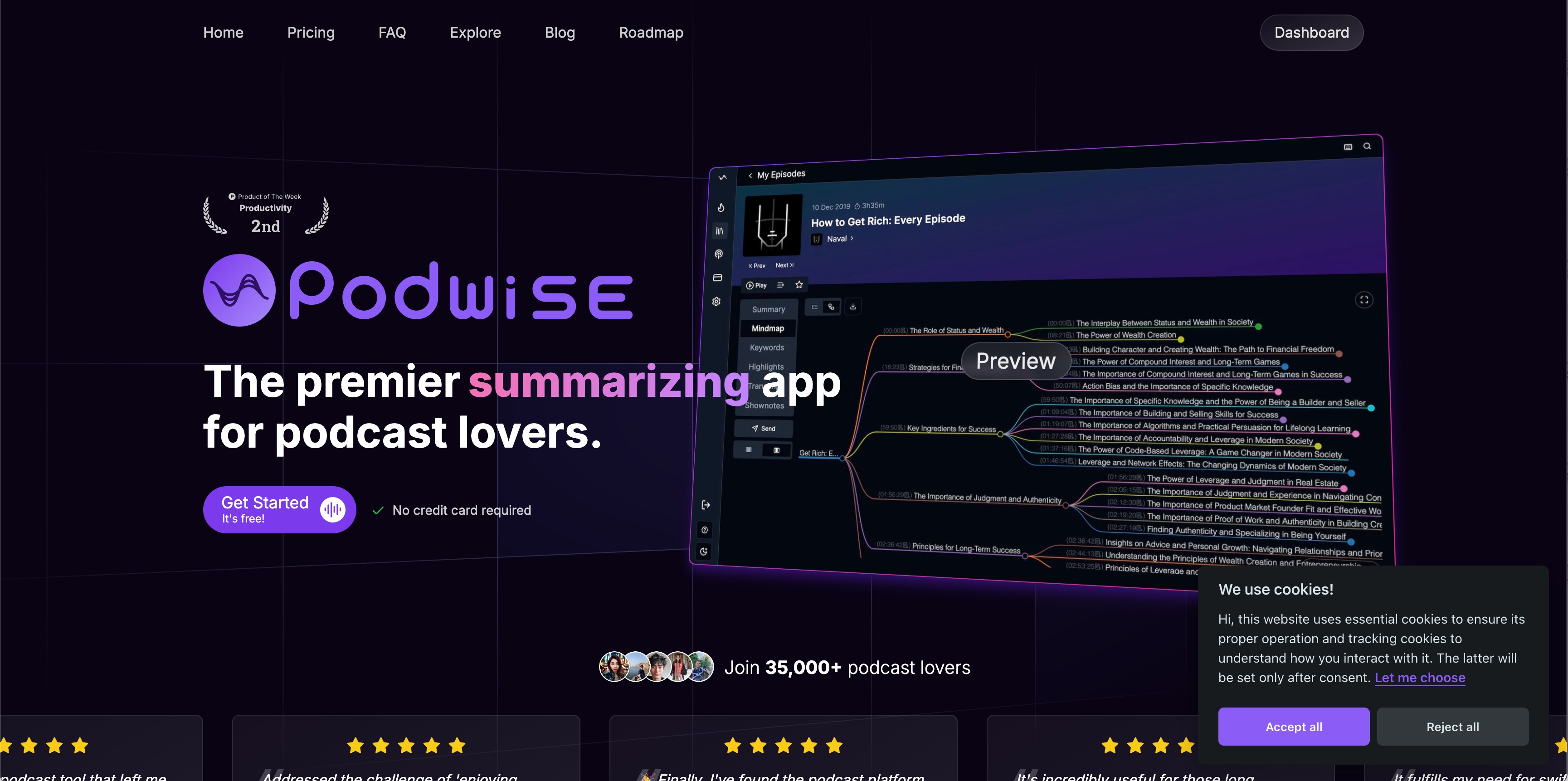 Podwise Homepage